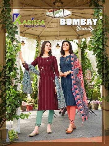 Bombay beauty By Karissa Fancy Viscose Rayon Readymade Salwar Kameez Collection